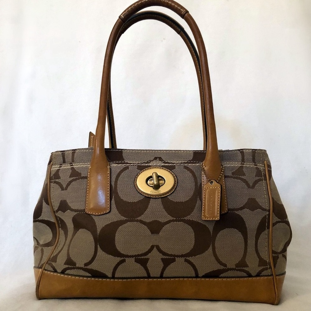LEATHER COACH PURSE
